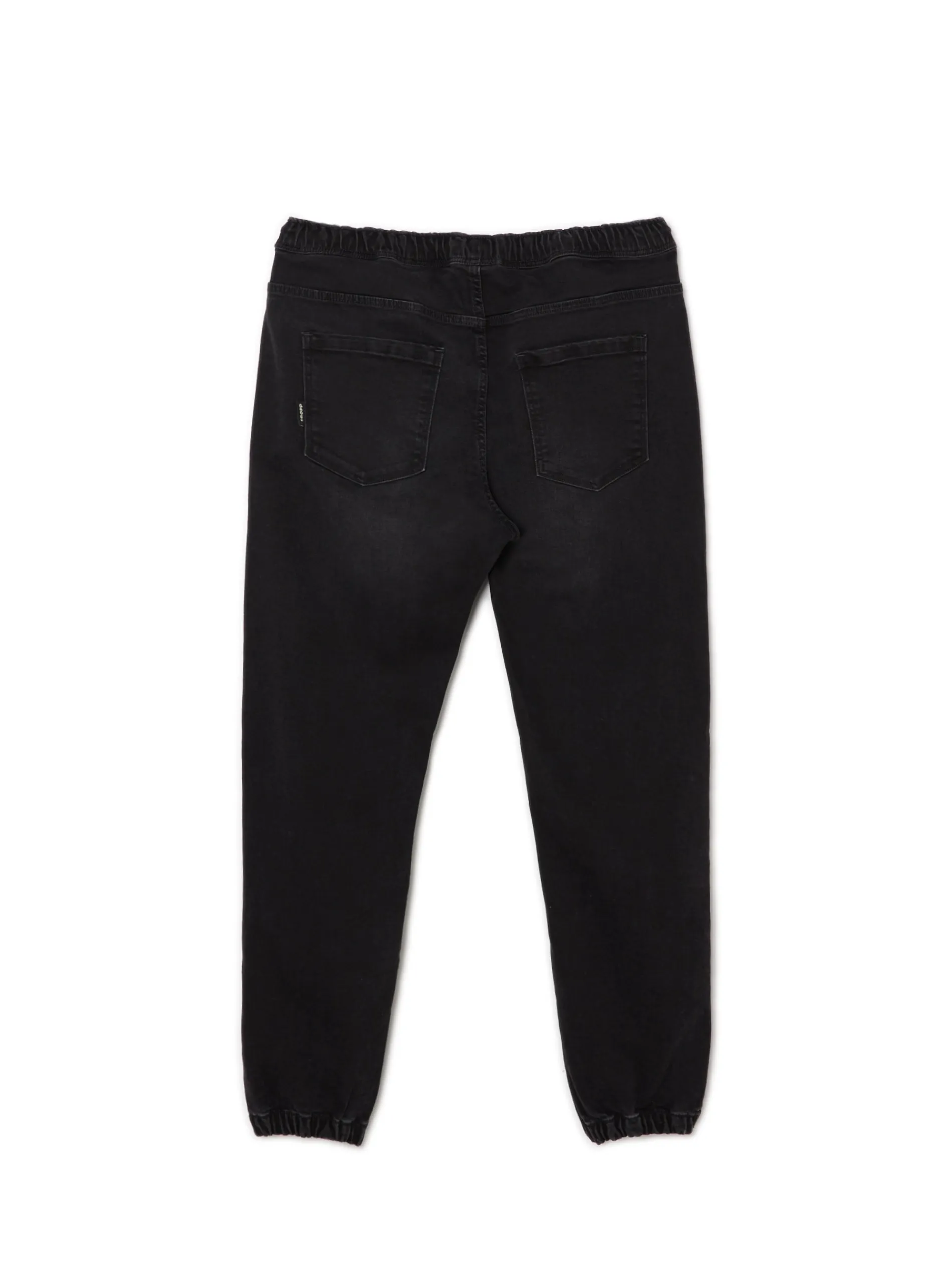 Cropp Jeansy*Czarne jeansowe joggery