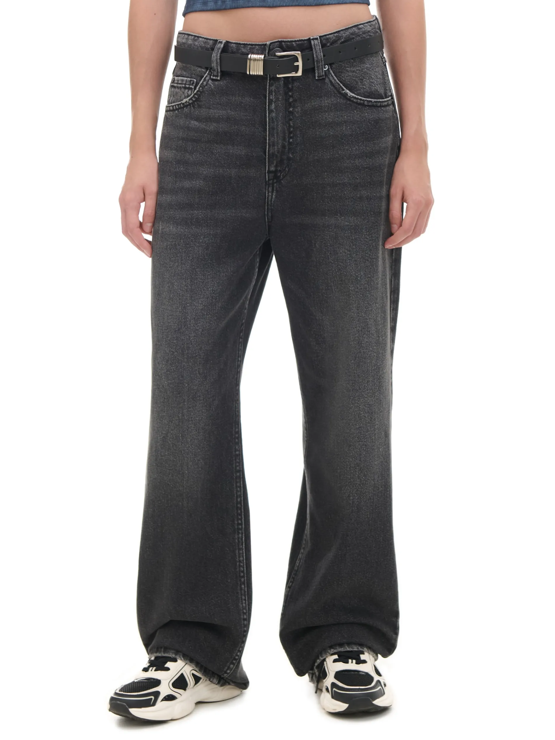 Cropp Jeansy*Czarne jeansy baggy