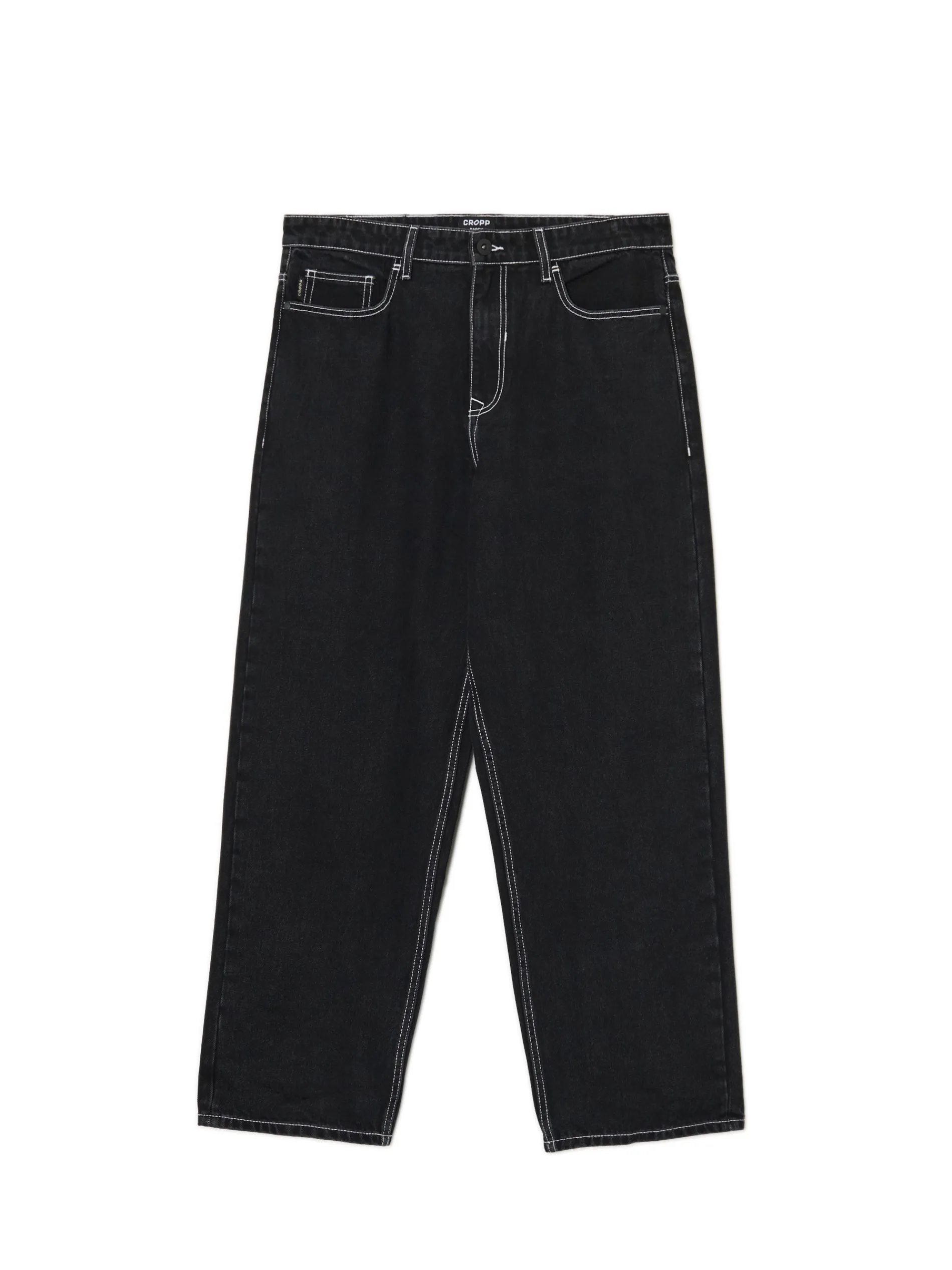 Cropp Jeansy|Baggy*Czarne jeansy baggy