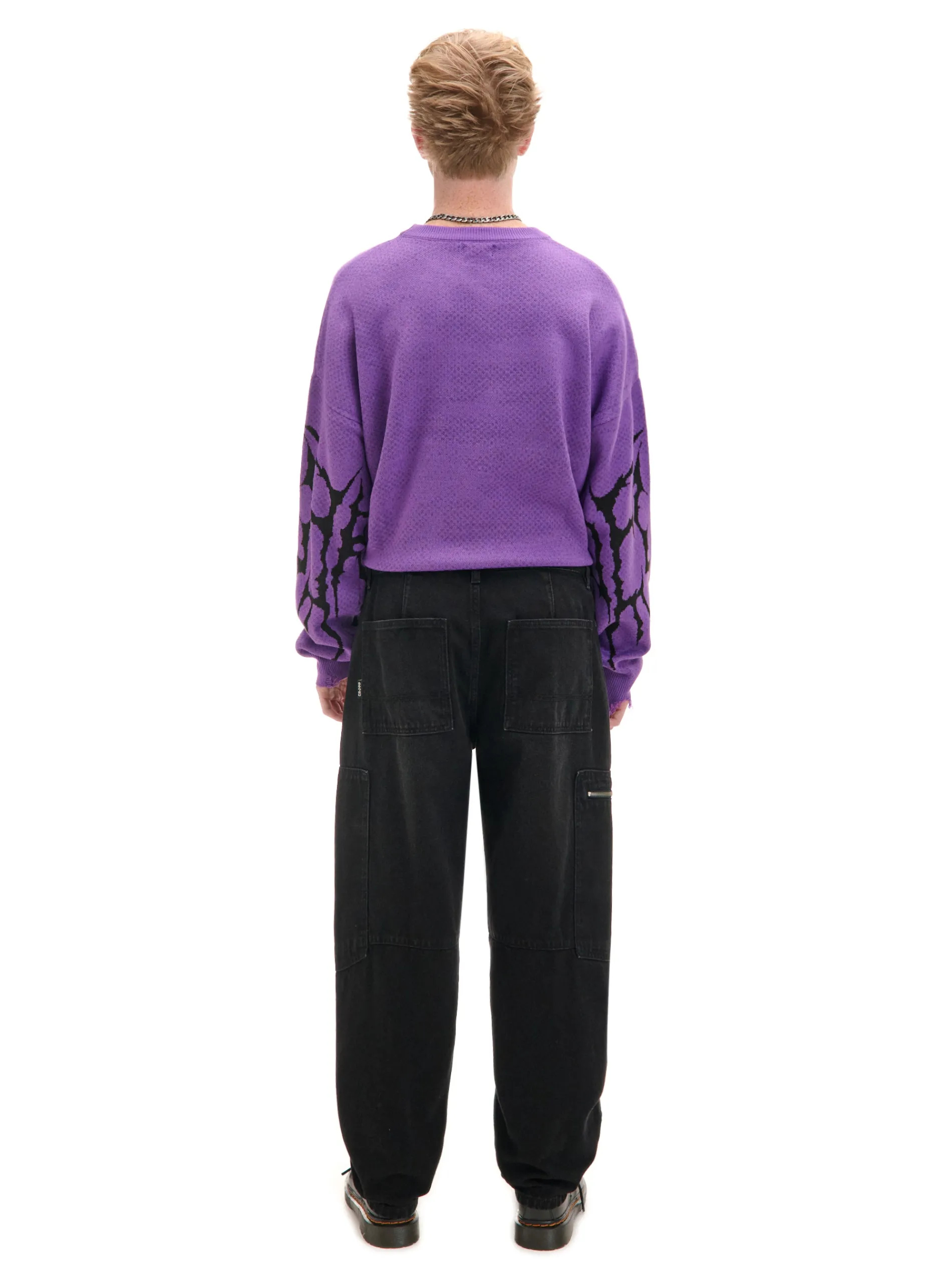 Cropp Jeansy|Baggy*Czarne jeansy baggy balloon