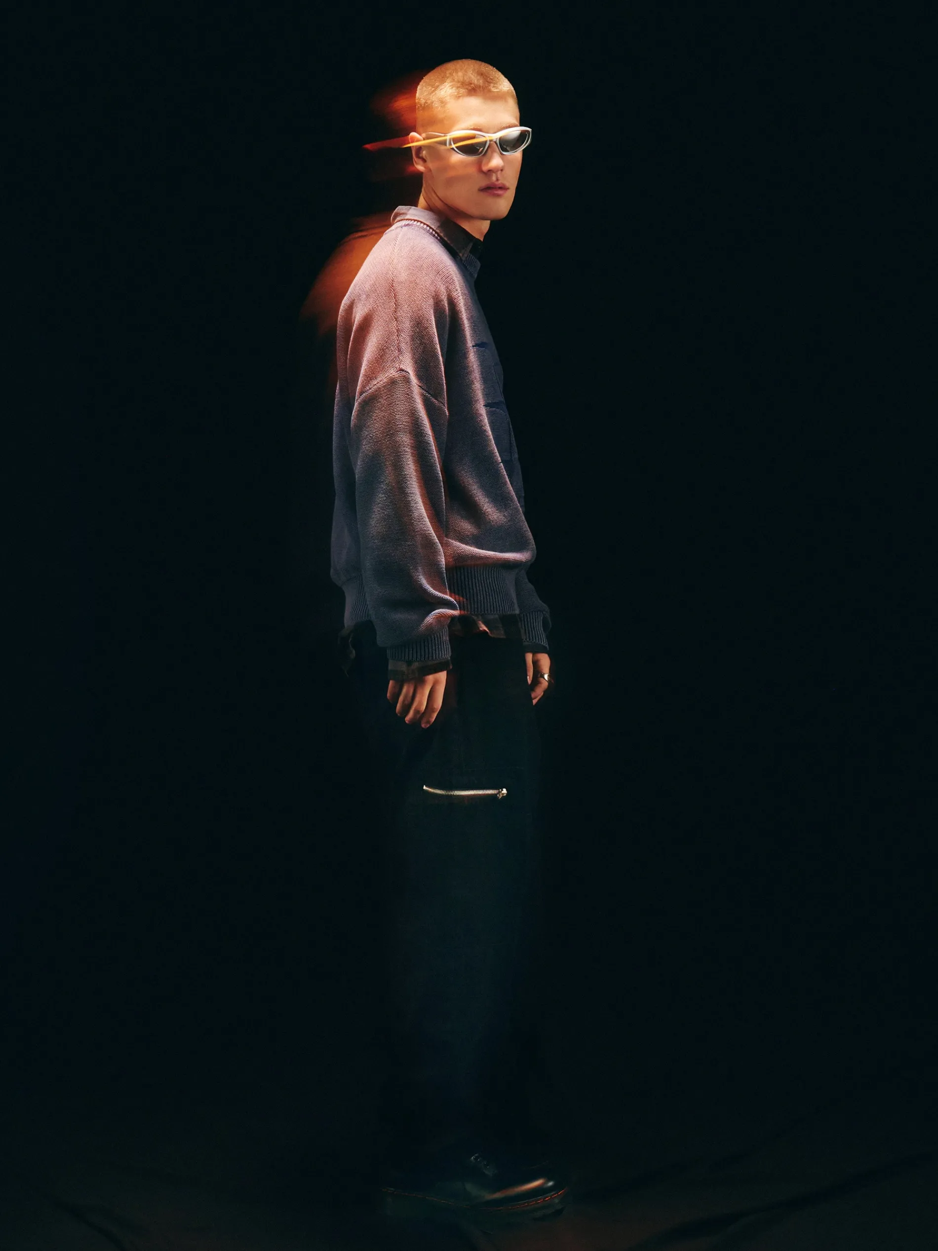 Cropp Jeansy|Baggy*Czarne jeansy baggy balloon