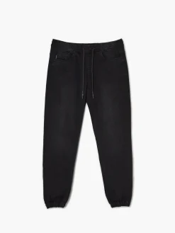 Cropp Jeansy*Czarne jeansy jogger