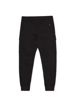 Cropp Jeansy*Czarne jeansy jogger z kieszeniami cargo