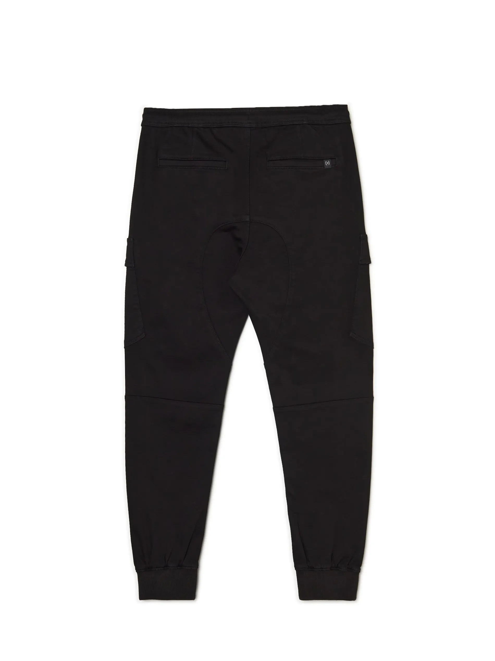 Cropp Jeansy*Czarne jeansy jogger z kieszeniami cargo