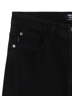Cropp Jeansy*Czarne jeansy regular