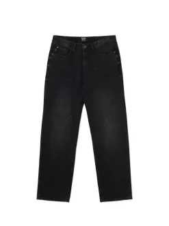 Cropp Jeansy*Czarne jeansy relaxed