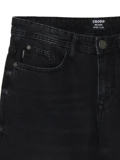 Cropp Jeansy*Czarne jeansy relaxed
