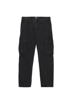 Cropp Jeansy*Czarne jeansy relaxed