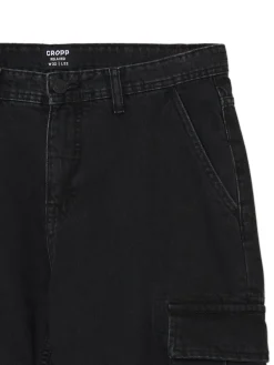 Cropp Jeansy*Czarne jeansy relaxed