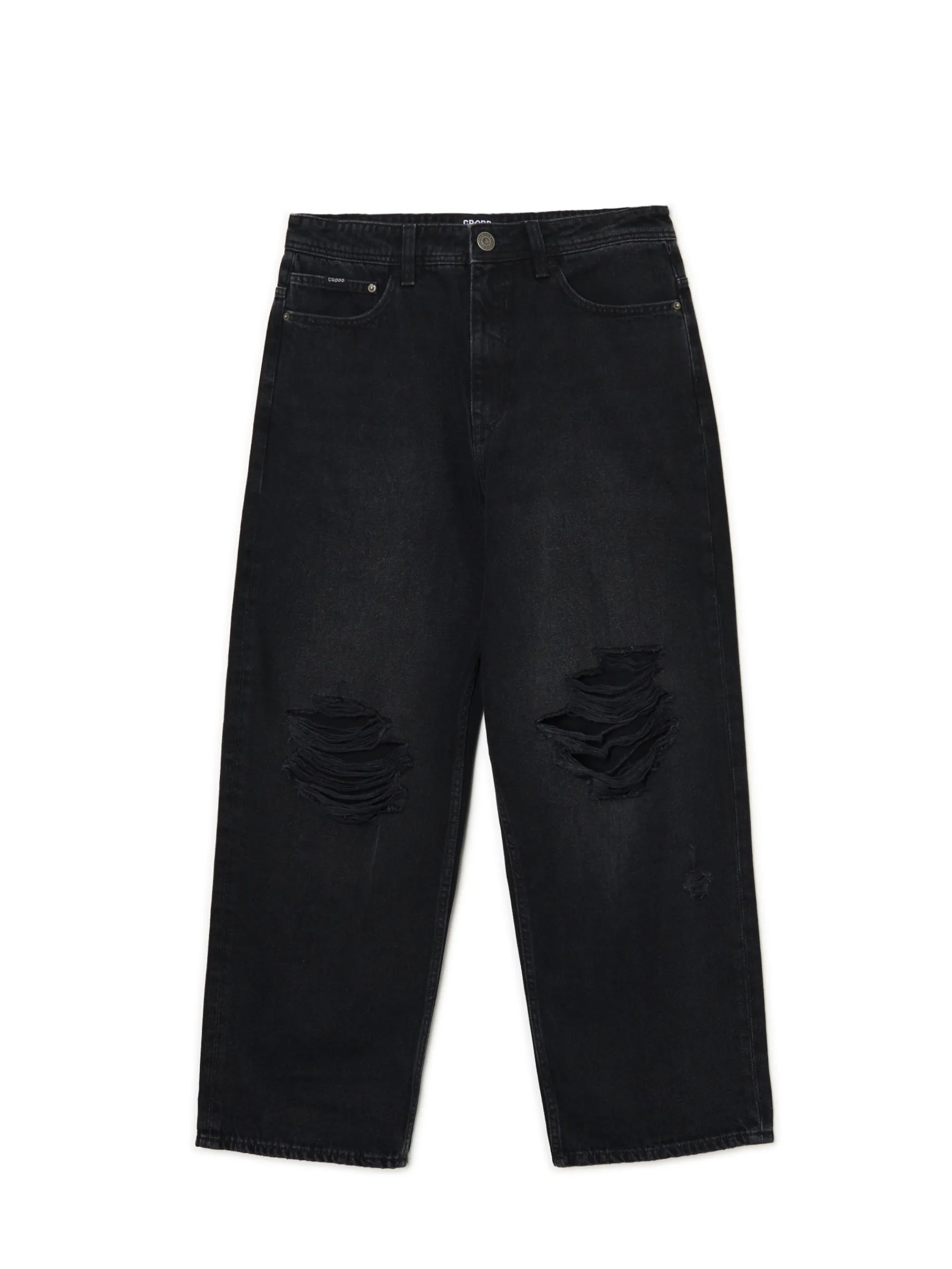 Cropp Jeansy|Baggy*Czarne jeansy super baggy