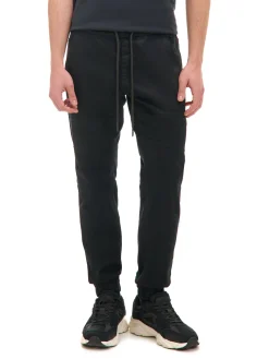 Cropp Spodnie*Czarne joggery z kieszeniami cargo