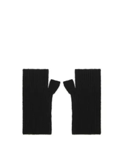 Cropp Rękawiczki*Czarne rękawiczki mitenki