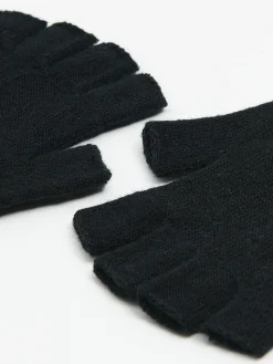 Cropp Rękawiczki*Czarne rękawiczki mitenki
