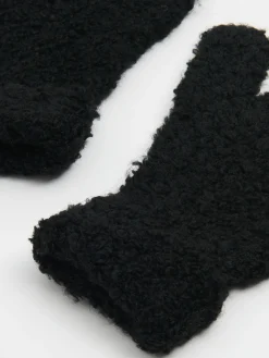 Cropp Rękawiczki*Czarne rękawiczki z domieszką wełny