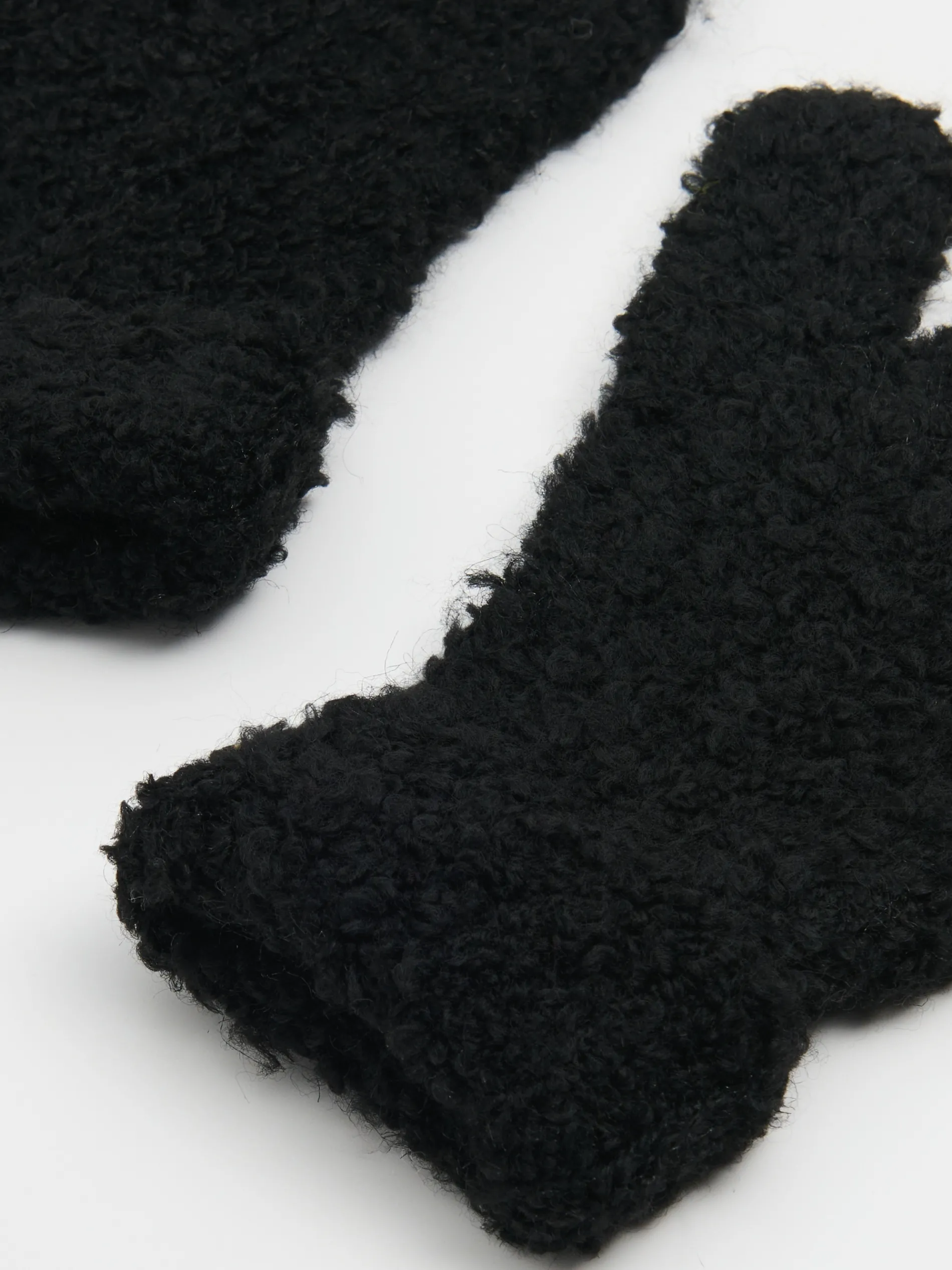 Cropp Rękawiczki*Czarne rękawiczki z domieszką wełny