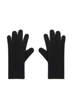 Cropp Rękawiczki*Czarne rękawiczki z haftem