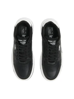 Cropp Sneakersy*Czarne sneakersy z białymi elementami