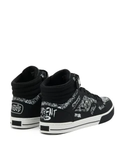 Cropp Sneakersy|Za Kostkę*Czarne sneakersy z komiksowym nadrukiem
