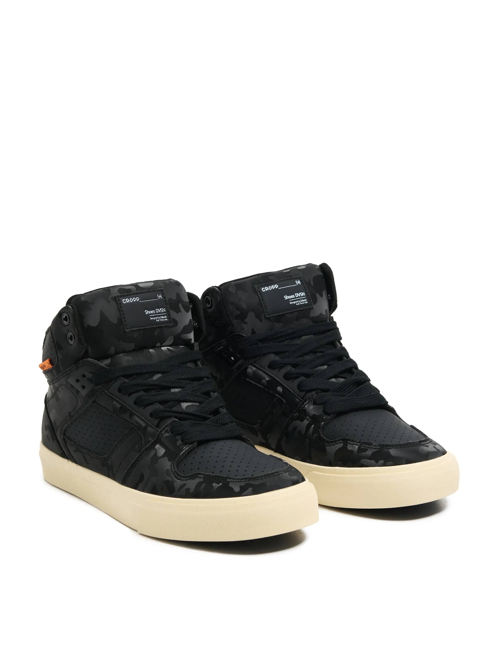 Cropp Sneakersy|Za Kostkę*Czarne sneakersy z wysoką cholewką