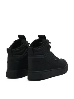 Cropp Sneakersy|Za Kostkę*Czarne sneakersy ze sztucznym barankiem