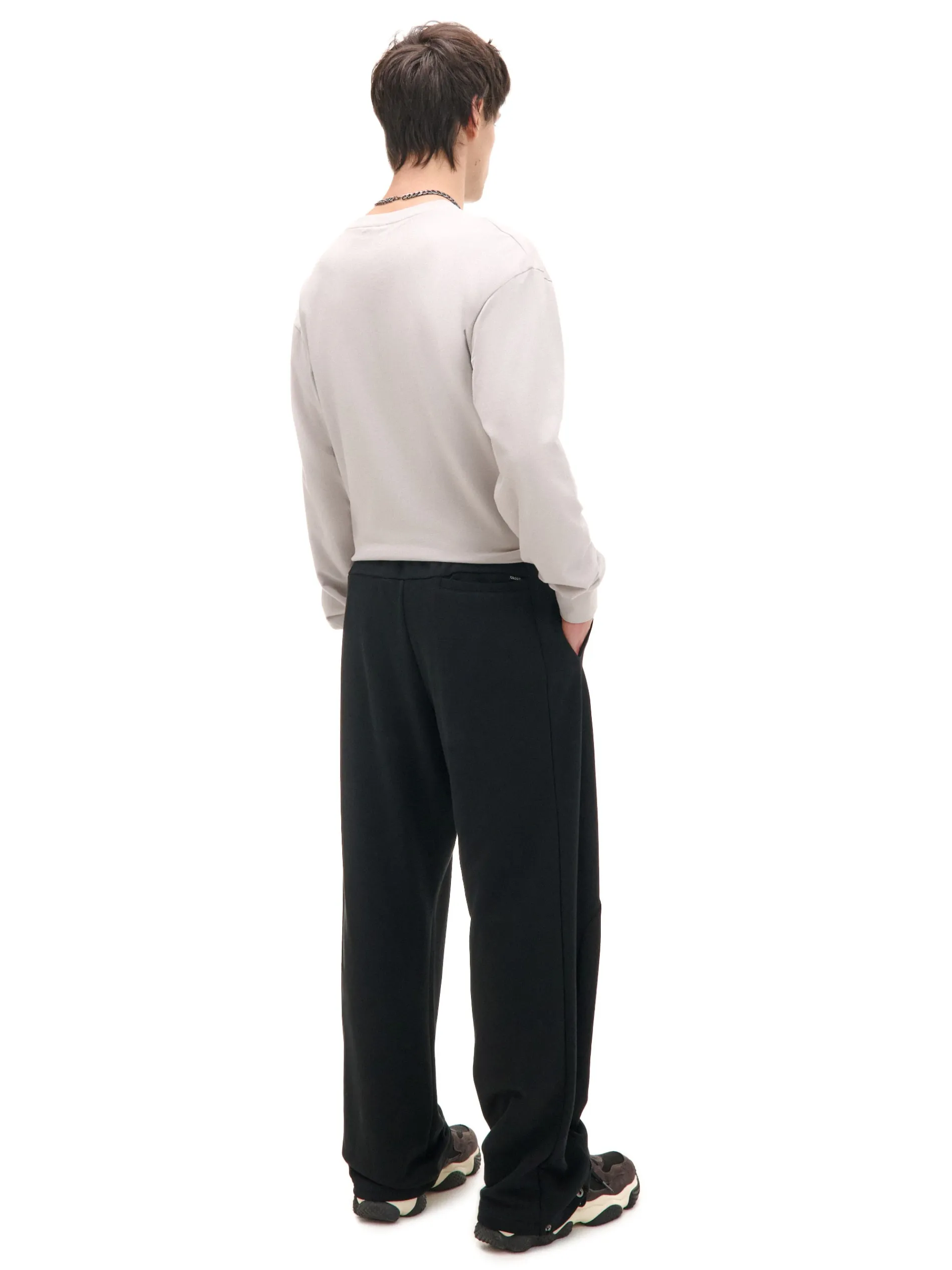 Cropp Spodnie*Czarne spodnie dresowe z zatrzaskami