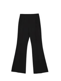 Cropp Spodnie*Czarne spodnie flare w kant