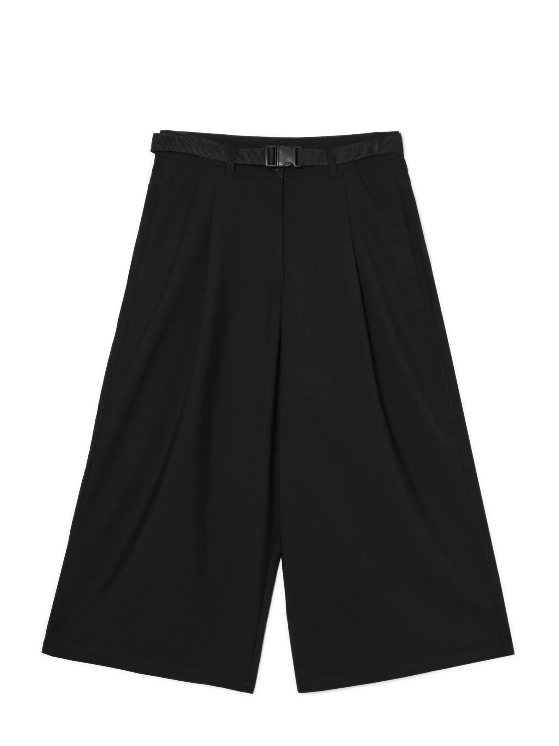 Cropp Spodnie*Czarne spodnie kuloty z wiskozą