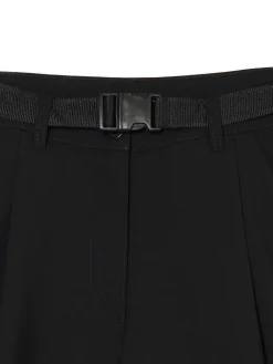 Cropp Spodnie*Czarne spodnie kuloty z wiskozą