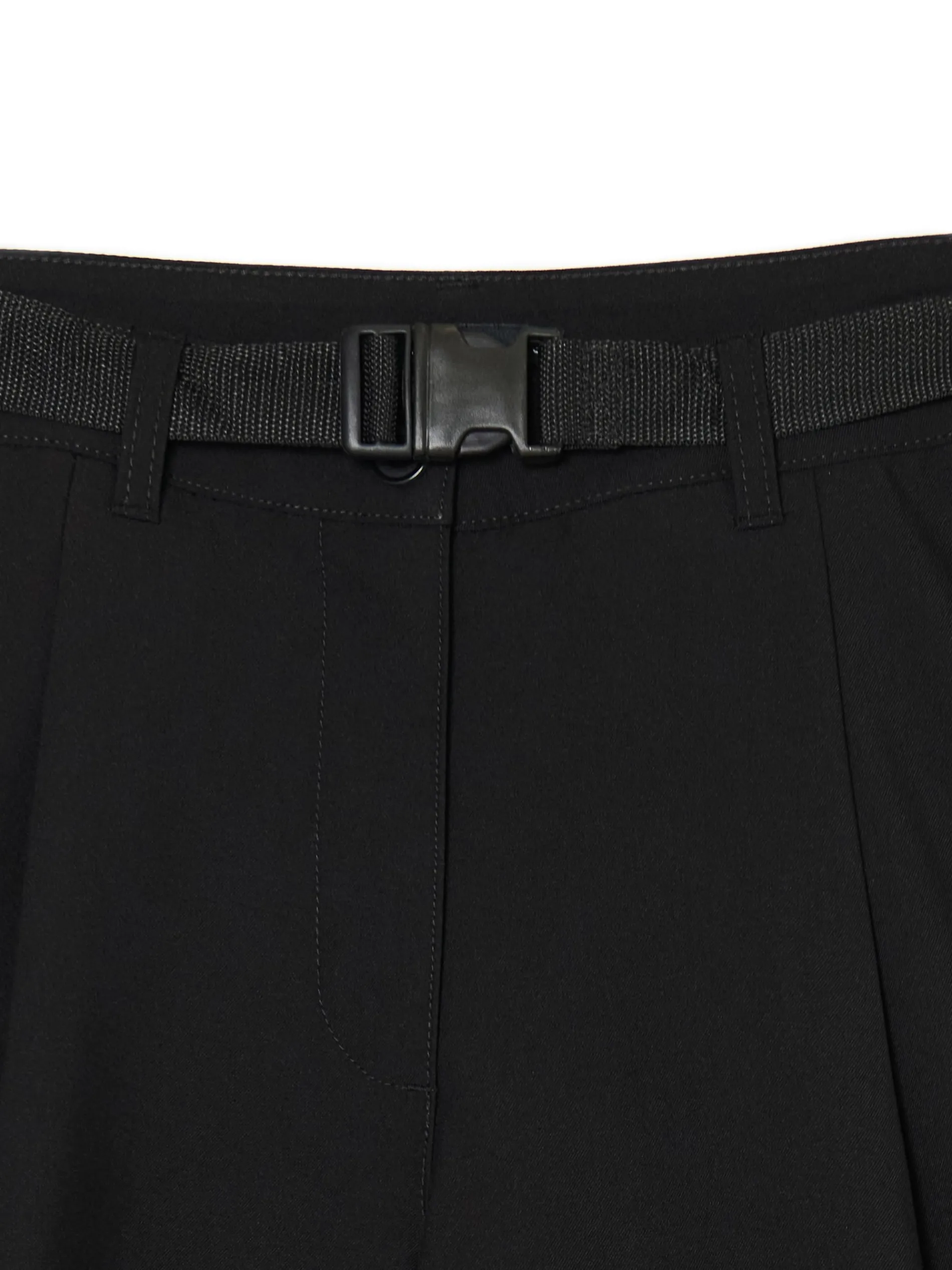 Cropp Spodnie*Czarne spodnie kuloty z wiskozą