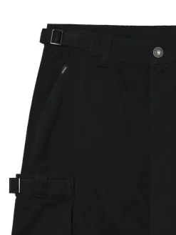 Cropp Spodnie*Czarne spodnie loose z regulacją