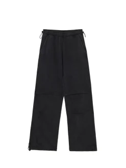 Cropp Spodnie*Czarne spodnie parachute