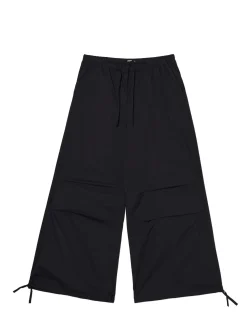 Cropp Spodnie*Czarne spodnie wide leg