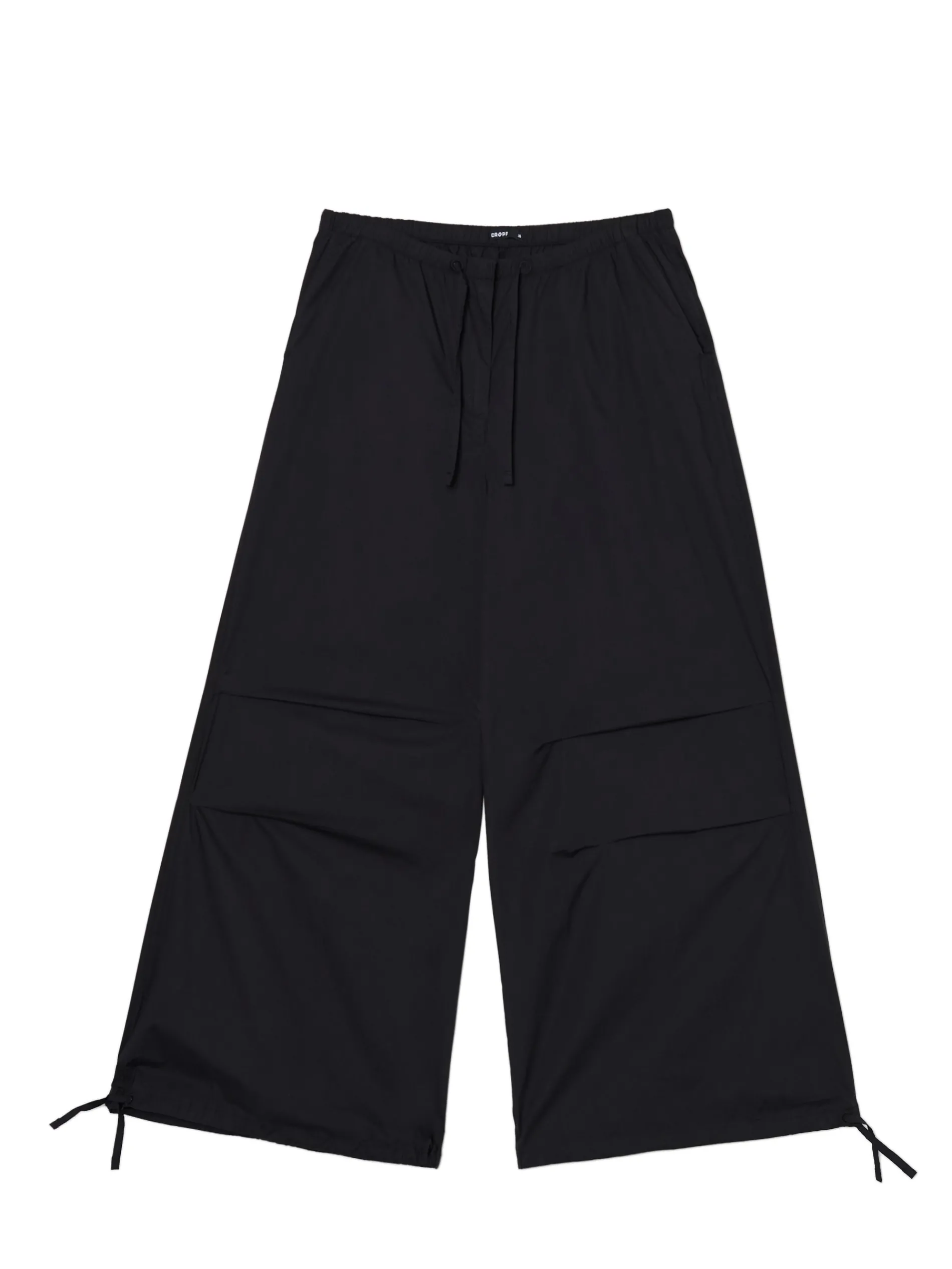 Cropp Spodnie*Czarne spodnie wide leg