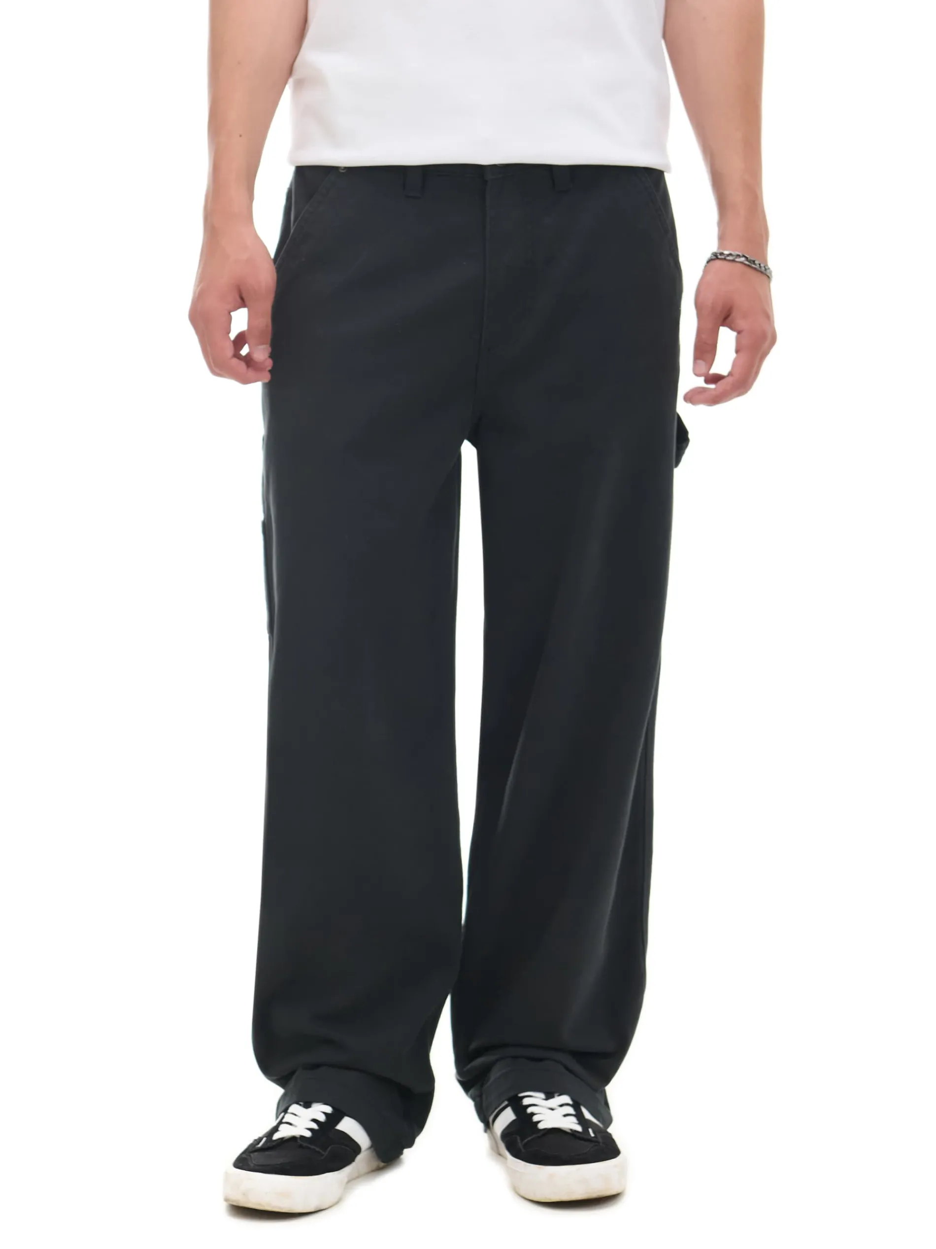 Cropp Baggy|Spodnie*Czarne spodnie wide leg