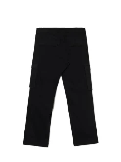 Cropp Spodnie*Czarne spodnie z kieszeniami cargo