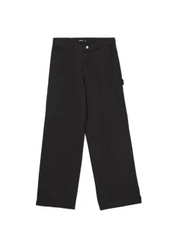 Cropp Spodnie*Czarne spodnie z wieloma kieszeniami