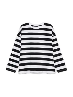 Cropp Unisex|Unisex*Czarno-biała bluzka w paski UNISEX