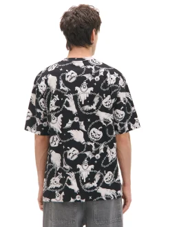 Cropp Koszulki*Czarno-biała koszulka z motywem duchów