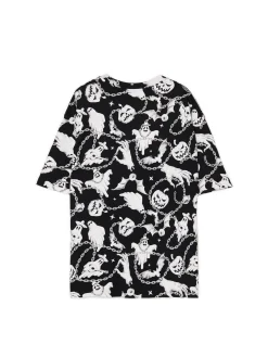 Cropp Koszulki*Czarno-biała koszulka z motywem duchów