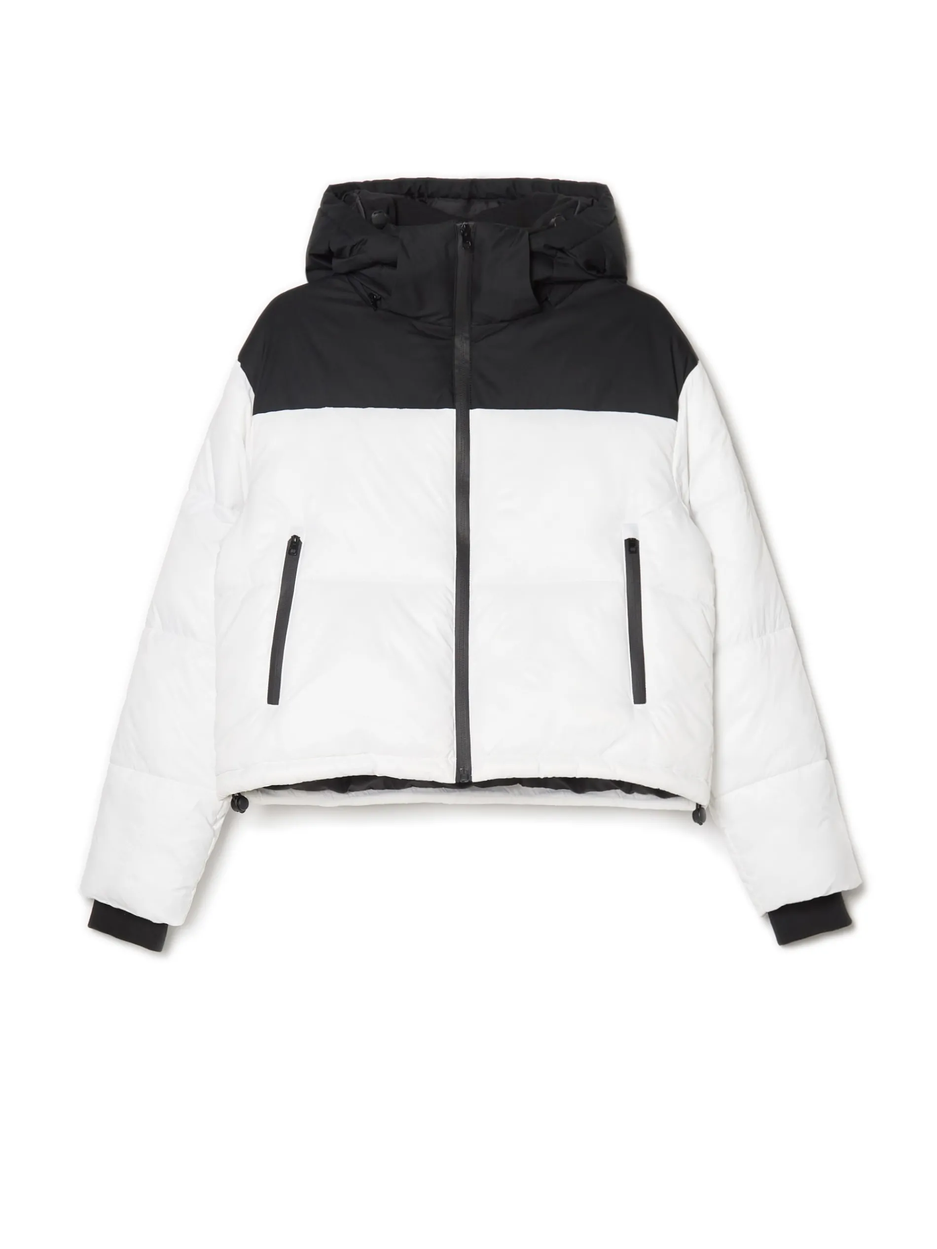 Cropp Kurtki, Płaszcze*Czarno-biała kurtka puffer z kapturem