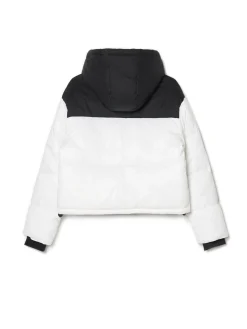 Cropp Kurtki, Płaszcze*Czarno-biała kurtka puffer z kapturem