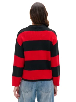 Cropp Swetry*Czarno- sweter w paski