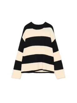 Cropp Swetry*Czarno- sweter w paski