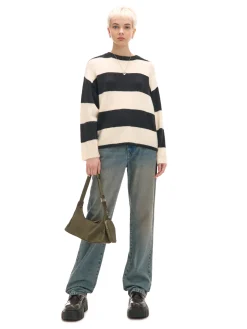 Cropp Swetry*Czarno- sweter w paski