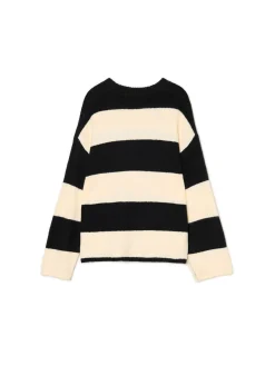 Cropp Swetry*Czarno- sweter w paski