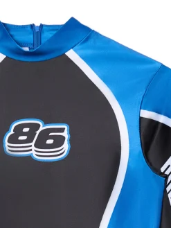 Cropp Koszulki, Topy*Czarno-niebieska koszulka longsleeve Baltic Games