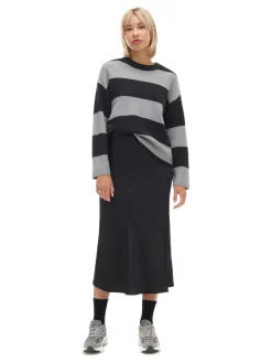 Cropp Swetry*Czarno-szary sweter w paski