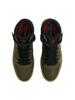 Cropp Sneakersy|Za Kostkę*Czarno-zielone sneakersy