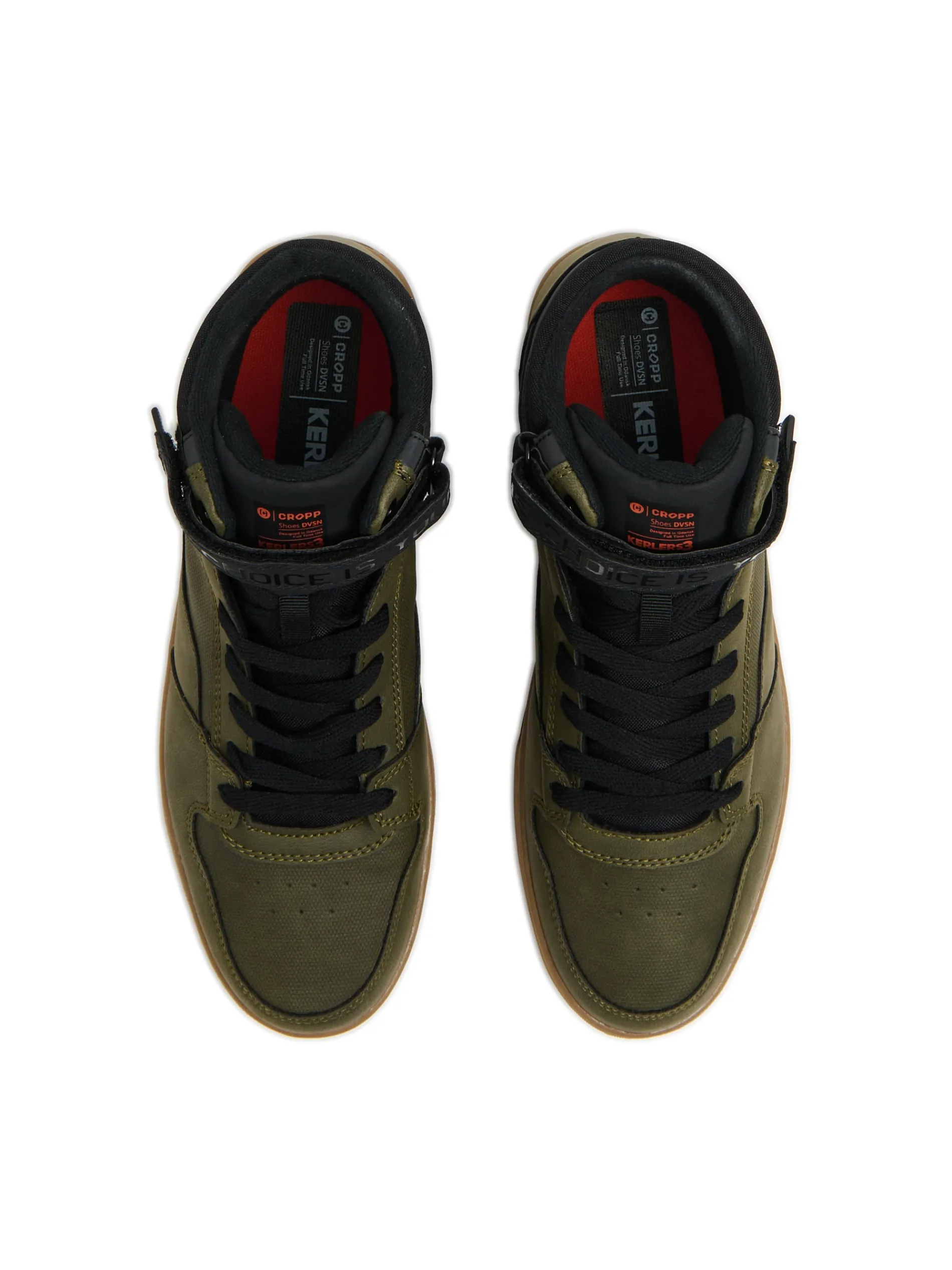 Cropp Sneakersy|Za Kostkę*Czarno-zielone sneakersy