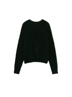 Cropp Swetry*Czarny gładki sweter